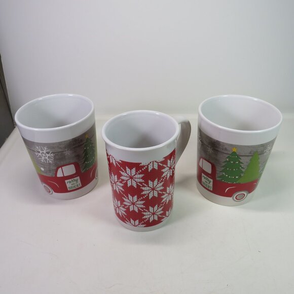 Royal Norfolk (3) Winter Coffee Mugs DISHWASHER & MICROWAVE SAFE - Picture 1 of 12
